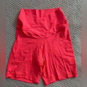 Aerie Bright Coral Bike Shorts